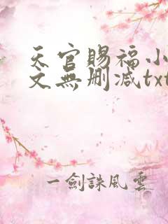 天官赐福小说全文无删减txt