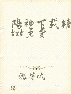 阳神下载精校版txt免费