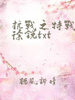 抗战之特战兵王徐锐txt