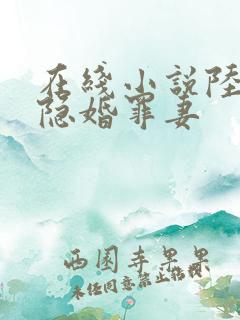 在线小说陆少的隐婚罪妻