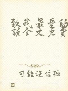 致我最爱的你小说全文免费阅读