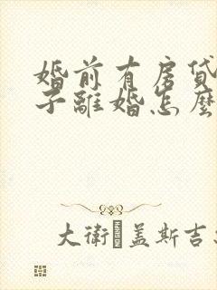 婚前有房贷的房子离婚怎么分