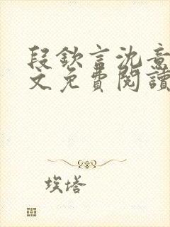 段钦言沈意眠全文免费阅读