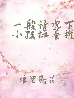 一般情况下离婚小孩抚养权归谁