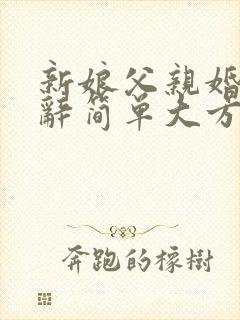 新娘父亲婚礼致辞简单大方