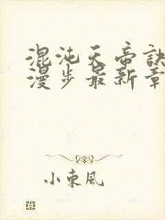 混沌天帝诀随风漫步最新章节