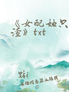 《女配她只想被渣》txt