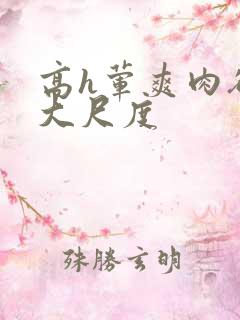 高h荤爽肉欲文大尺度