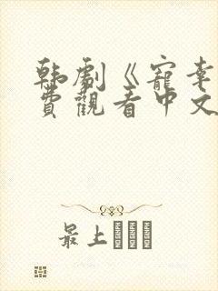 韩剧《宠幸》免费观看中文版