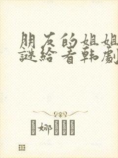 朋友的姐姐中字谜给看韩剧