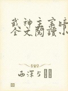 武神主宰暗魔师全文阅读小说
