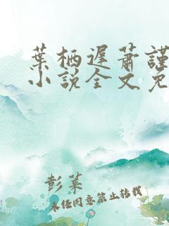 叶栖迟萧谨行的小说全文免费阅读最新章节