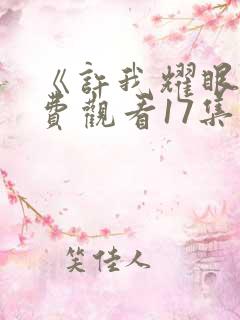 《许我耀眼》免费观看17集电视剧