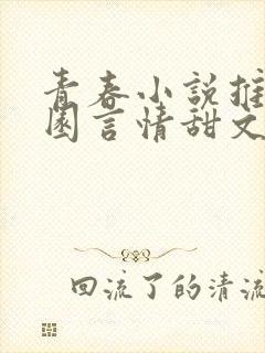 青春小说推荐校园言情甜文