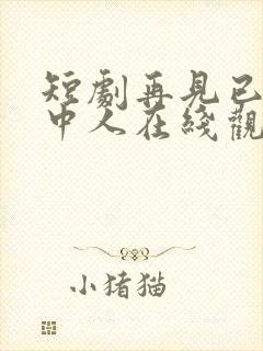 短剧再见已无剧中人在线观看