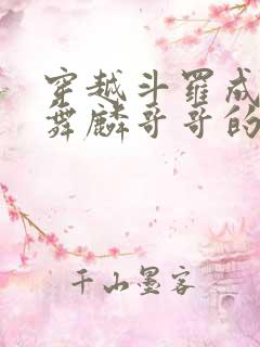 穿越斗罗成为唐舞麟哥哥的小说