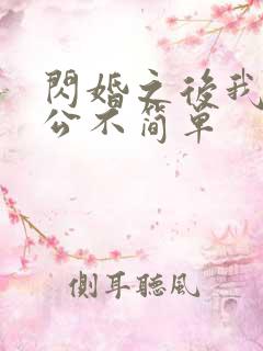 闪婚之后我的老公不简单