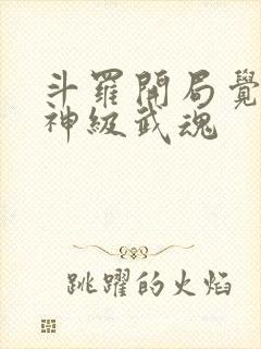 斗罗开局觉醒超神级武魂