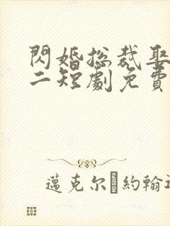 闪婚总裁娶一送二短剧免费