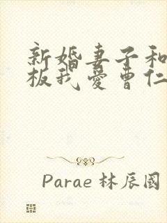 新婚妻子和菜老板我爱曹仁小说免费阅读