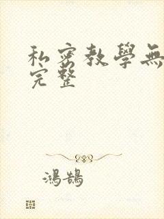 私密教学无删减完整