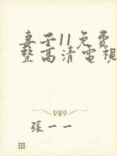 妻子11免费完整高清电视剧