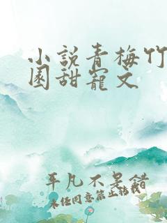 小说青梅竹马校园甜宠文