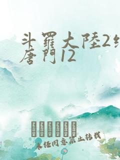 斗罗大陆2绝世唐门12