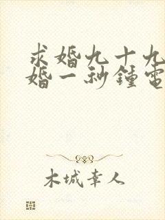 求婚九十九次离婚一秒钟电视剧全集