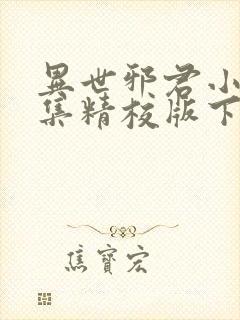 异世邪君小说全集精校版下载