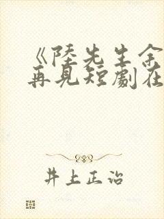 《陆先生余生不再见短剧在线观看