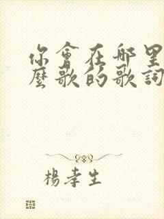 你会在哪里是什么歌的歌词