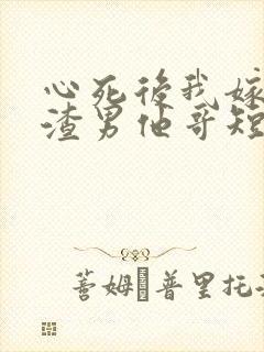 心死后我嫁给了渣男他哥短剧免费观看