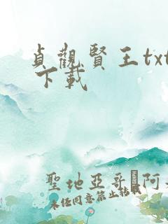 贞观贤王txt 下载