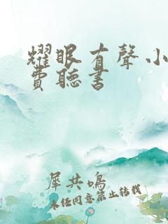 耀眼有声小说免费听书