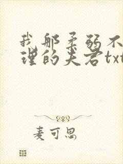 我那柔弱不能自理的夫君txt下载