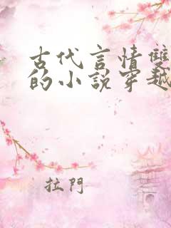 古代言情双男主的小说穿越