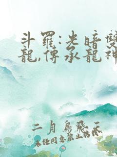 斗罗:光暗双圣龙,传承龙神神位