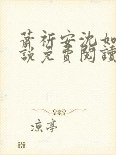 萧祈安沈如枝小说免费阅读最新章节