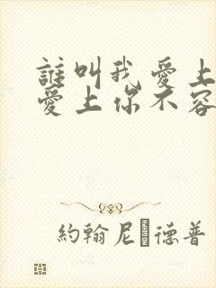 谁叫我爱上你,爱上你不容易