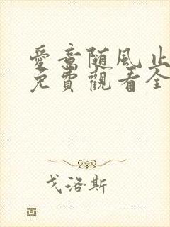 爱意随风止短剧免费观看全集高清