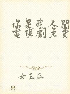 你是我人间至味电视剧免费观看全集