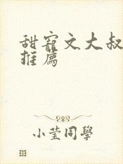 甜宠文大叔现言推荐