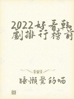 2022好看韩剧排行榜前十名