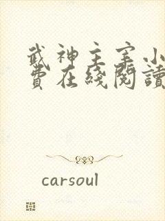 武神主宰小说免费在线阅读