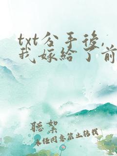 txt分手后,我嫁给了前男友的小叔