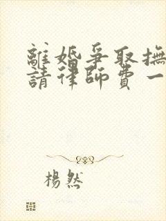 离婚争取抚养权请律师费一般是多少钱