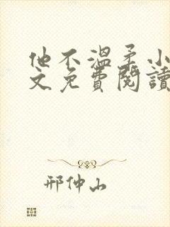 他不温柔小说全文免费阅读无弹窗