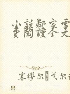 小说邻家雪姨免费阅读全文