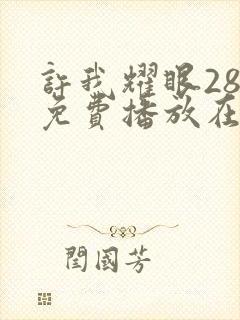 许我耀眼28集免费播放在线观看